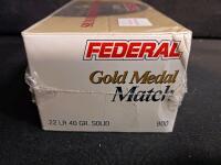Federal Gold Medal Match .22 LR 40gr Solid Rimfire Ammunition - 500 Rounds, MPN 711B - 3