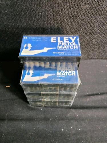 350 Rounds ELEY Pistol Match .22 LR, 40gr LRN, Lot P149, Competition Target Rimfire Ammunition