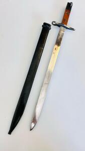 Mauser 98k Bayonet with Metal Scabbard &ndash; WWII German Military Issue (19" Overall Length)