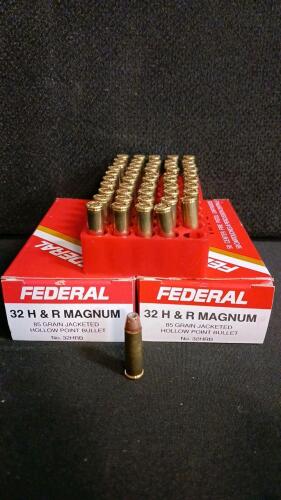 Federal .32 H&R Magnum 85gr JHP Ammunition, 50 Rounds per Box