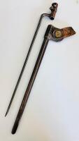 U.S. Model 1873 Socket Bayonet with Scabbard, 21" Overall Length, Triangular Blade