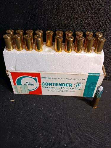 Thompson/Center Contender .44 Caliber Hot Shot Shotshells, Partial Box, 21 Rounds, #9 Shot