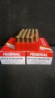 Federal .32 H&R Magnum 85gr JHP, 100 Rounds, No. 32HRB, Brass, Factory Packaging - 3