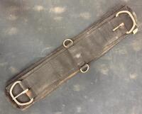 Assorted Equestrian Tack Lot: Saddle Pads, Girth, Halter, Ropes, Leg Wraps, Feed Bin - 7