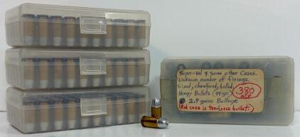 .380 ACP Reloaded Ammunition, 200 Rounds, 94gr Lead & Silvertip, Mixed Super-Vel/W-W Cases