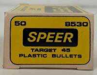 (6) Boxes Speer 8530 Target 45 Plastic Training Bullets, (300 Rounds) - 2