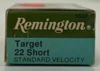Remington Target 22 Short Standard Velocity Rimfire Ammo, 5 Boxes, 250 Rounds, 29gr SP - 2