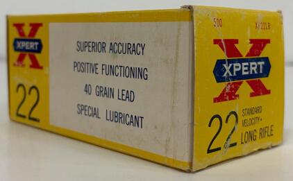 Winchester Xpert .22 LR Standard Velocity 40-Grain Lead Ammo, 500 Rounds
