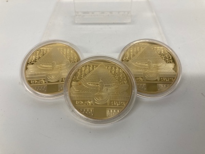 (3) Golden Egyptian Coins