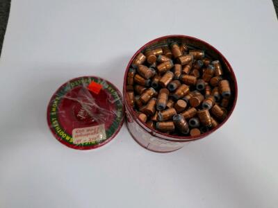 600x .44 Cal Hollow Point Bullets 240gr Loose for Reloading, Copper-Jacketed, Velvet Tin Container