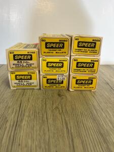Speer .44 Caliber Plastic Bullets, Cartridge Cases, and Shot Capsules &ndash; 50 Count Each