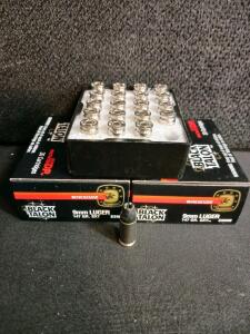 Winchester Black Talon 9mm Luger 147 GR SXT Hollow Point Ammunition, 40 Rounds, Original Packaging