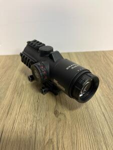 SIG SAUER BRAVO3 3x24 Prismatic Rifle Scope, Illuminated Horseshoe Dot, Integrated Rail Mount
