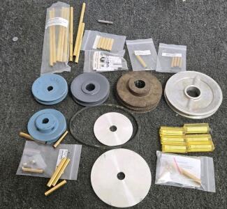 Pen Turning Supply Lot &ndash; MASKI Pulleys, Woodcraft Tubes, 2nd Amendment Blanks, Tools (Shelf A)