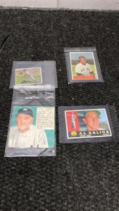 (4) Vintage Baseball Cards