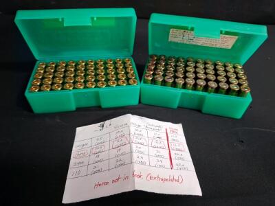 Sierra 170gr Hollowpoint .357 Magnum Reloads &ndash; 50 Rounds with Detailed Load Data, 50 casings.