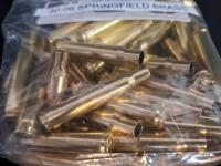 50x .30-06 Springfield Brass Cartridge Cases, Cleaned, Deprimed, Boxer Primed, 2.494" Length - 3