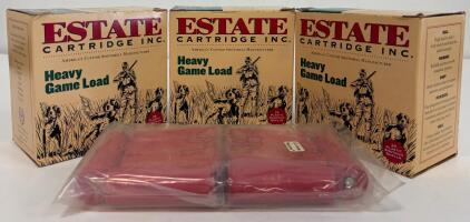 Estate 12 Gauge 2-3/4" Heavy Game Load, 7.5 Shot, 1-1/8 oz, 1255 fps, 3 Boxes + Loose Shells