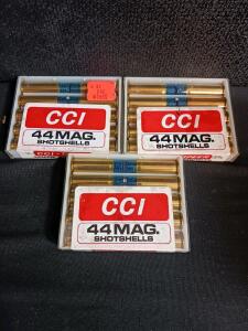 CCI .44 Magnum Shotshells, 10 Rounds per Box, Vintage Packaging, Brass Case, #9 Shot Payload