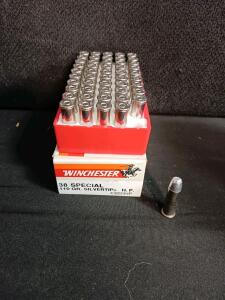 Winchester .38 Special 110 GR Silvertip HP Ammo - Box of 50