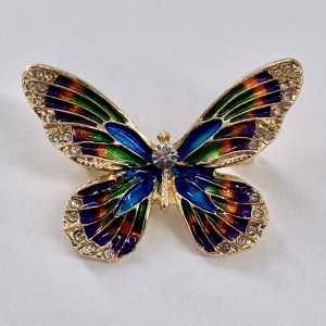 Beautiful Multi-Colored Butterfly Pin