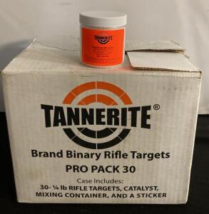Tannerite Pro Pack 30 Binary Exploding Rifle Targets, 30 x 1/4 lb Targets, Includes Catalyst