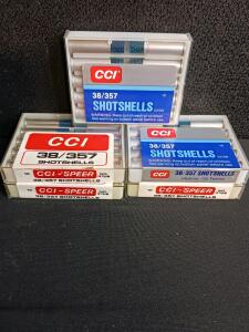 CCI/Speer 38/357 Shotshells 50 Rounds #9 Shot Pest Control Ammo, Aluminum Case, Factory Packaging