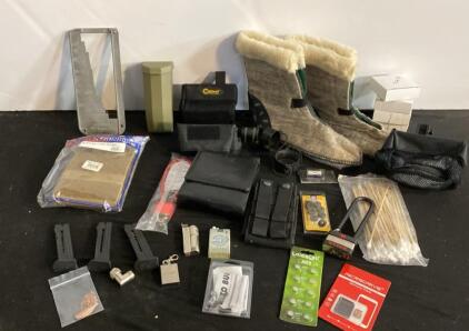 Uncle Mike&rsquo;s Belly Band Holster (Size 4), Ruger Cable Lock, Herter&rsquo;s Gauge, and More