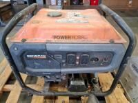Generac Portable Generator OHV Engine 6500W Class Gasoline Manual Start Frame Handles (powered on)