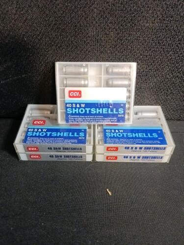 CCI 40 S&W Shotshells #9 Shot, 5 Boxes, 50 Rounds, 3970, Semi-Auto Pistol Only