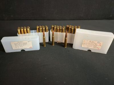 .30-06 Ammo SL57/FA59 Brass, 110gr Sierra HP & 151gr Mil, 55gr 4064/4831, Neck-Sized, 36 Rounds