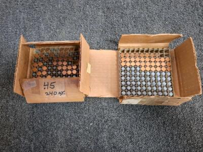.45 Caliber 240 Grain Flat Nose Soft Point Bullets, Hempy, Copper Jacket, 85 & 88 Count Boxes