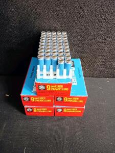 GECO 9mm Luger Plastic Training Ammunition, 250 Rounds, Original Packaging