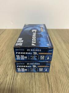 Federal Power-Shok .30-30 WIN 150 Grain JSP Ammunition &ndash; 2 Boxes (40 Rounds)