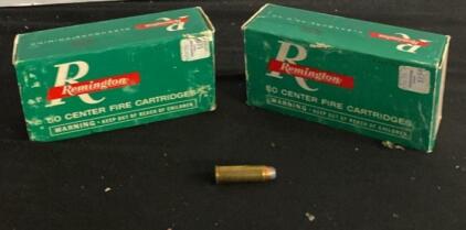 Remington .38 Special Center Fire Lead Round Nose 50rd Boxes, Brass Case, 100 Total Cartridges