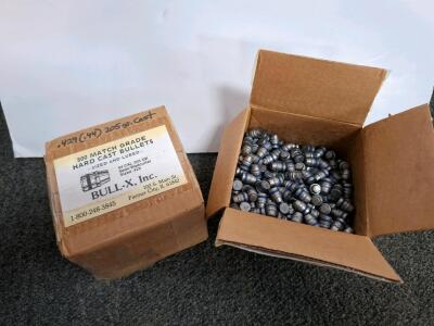 BULL-X .44 Caliber 205 Grain Semi-Wadcutter Hard Cast Bullets, 500 Count