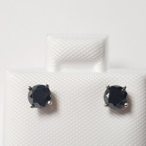 $1000 14K Black Diamond(0.32ct) Earrings