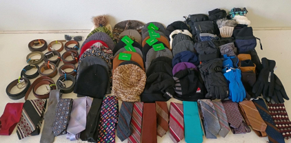 Bulk Lot Winter Beanies, Gloves, Leather Belts, Ties, Sunglasses &ndash; 50+ Pieces