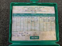 RCBS 3-Die Set .38 Special SWC, Part #18306 With Original Box, Shell Holder #6, Reloading Data - 4