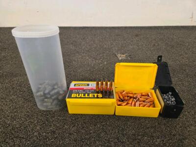 Speer .270 Cal 150gr Boat Tail Bullets & Copperhead .177 Lead Pellets Bulk Lot