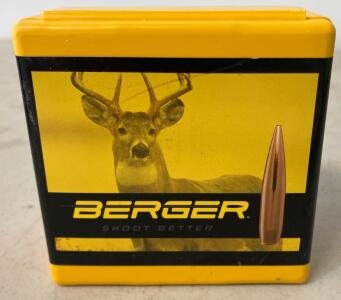 Berger VLD Hunting 7MM (.284) 180Gr Match Rifle Bullets, 100 Count, #28502 *New*