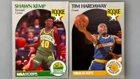 Shaquille O&rsquo;Neal Topps Rookie, Lakers & Magic Inserts, Shawn Kemp & Tim Hardaway NBA Hoops Rookies - 8