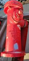 Dry Barrel Cast Iron Fire Hydrant, 6" Flanged Inlet, 2.5" Outlets, Heavy Rust, Red Paint - 3