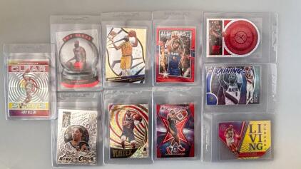 NBA Star Basketball Inserts&mdash;Ray Allen, Harden, Davis, Tatum, Lillard, Zion, Paul, Pierce, Haliburton