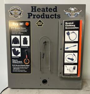 Harley-Davidson Heated Clothing Demo Display Stand, Thermostat, Accessories, Asset Tag 5180