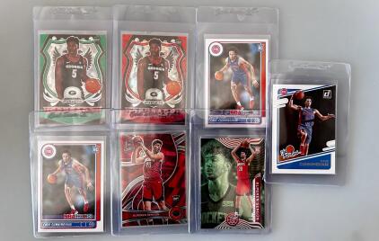 Anthony Edwards 2020-21 Prizm Crusade RC #81, Cade Cunningham Donruss 'The Rookies' RC #1, Alperen Seng&uuml;n 2021-22 Spectra RC