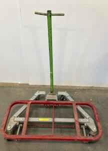 Industrial Moving Dolly With Handle, 36"x18" Platform, 440-1,000 lb Capacity