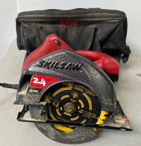 SKIL 5550 Circular Saw 7-1/4&rdquo; 2.4 HP 13A Corded, Case, Manual, DEWALT Blade Included