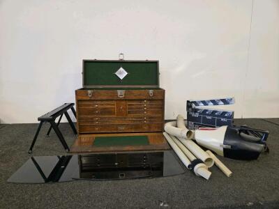 H. Gerstner & Sons Model 052 Machinist Tool Chest With Precision Tools And Handbook, Handheld Vacuum (Tested), & More