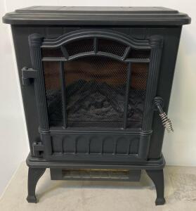 Mainstays Electric Fireplace Stove Heater, 1500W, 17.72" x 11.42" x 23.43"